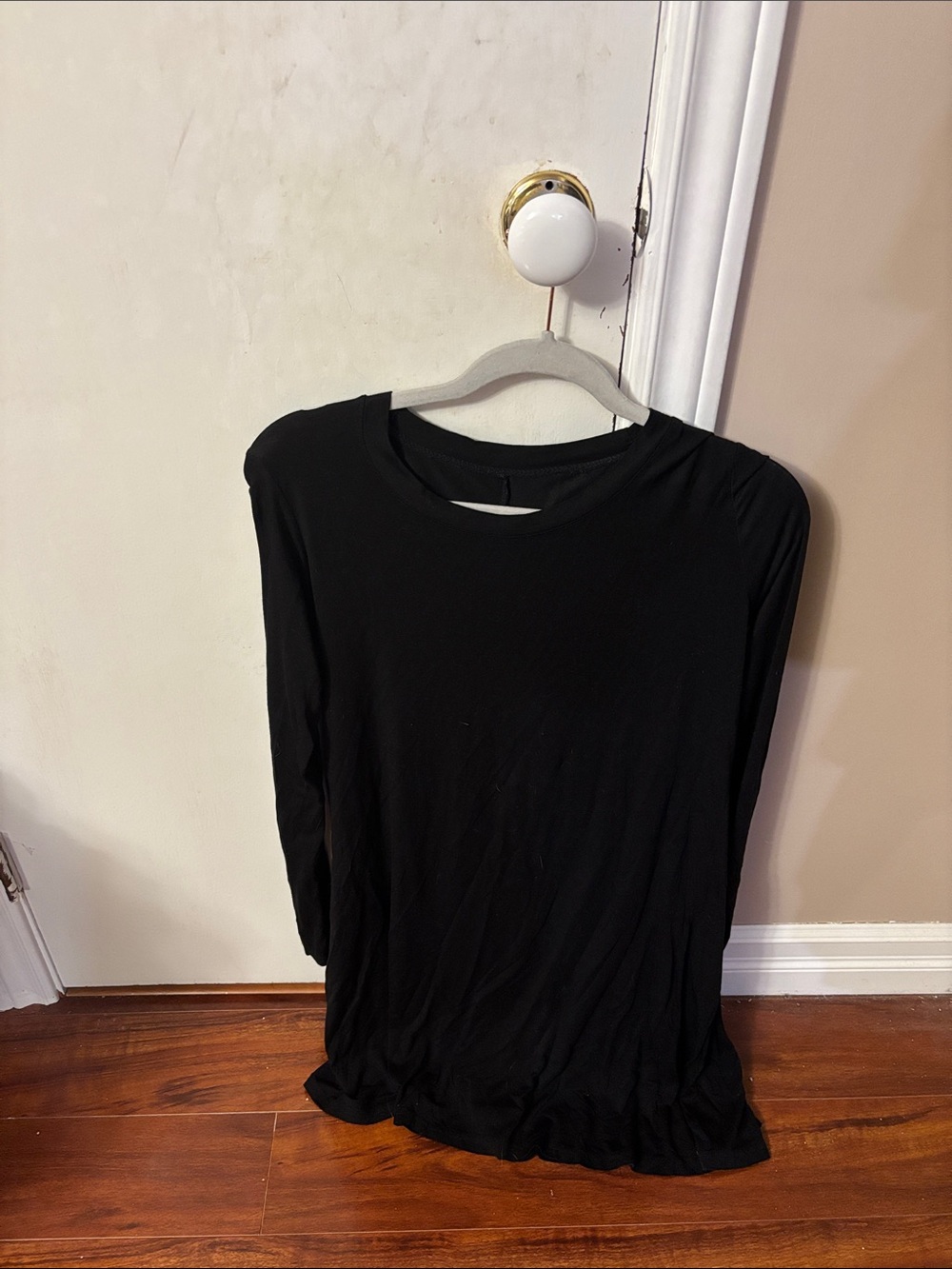 Classic Black Long-Sleeve Women's Shirt Dress
